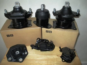 SET OF 6 ENGINE & TRANSMISSION MOUNTS - FITS: 2004-2006 ACURA TL (3.2L, V6, A/T) - Picture 1 of 11
