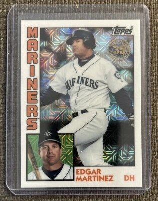 Edgar Martinez - 2019 Topps 35th Anniversary #T84U-37 MOJO Refractor        D479 - Image 1 of 2