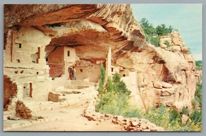 Postal cromada Balcón Casa Ruina Mesa Verde Parque Nacional Colorado - Imagen 1 de 2