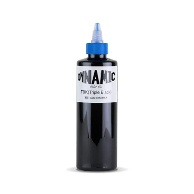DYNAMIC COLOR CO Dynamic Triple Black Tattoo Ink Bottle 8oz