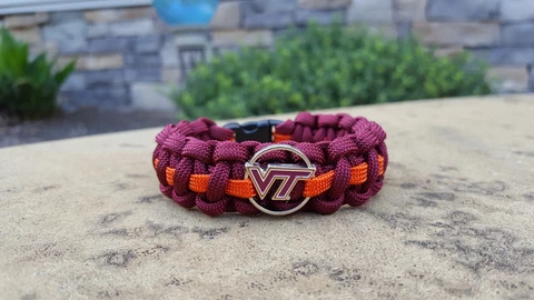 Virginia Tech Paracord Bracelet Cover