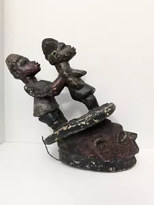 Incredibile autentico poggiatesta africano intagliato a mano - Foto 1 di 9