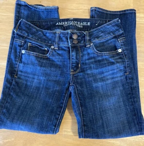 American Eagle Outfitters Künstler kurze Stretch Jeans Größe 0 - Bild 1 von 6