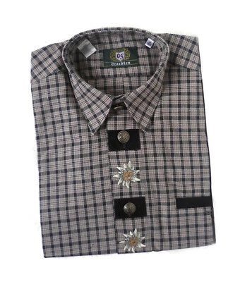 OS Trachten, Trachtenhemd, Jagdhemd, Freizeithemd, Herrenhemd, Hemd,  39/40, M - Bild 1 von 2