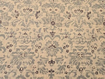 VINTAGE ART STORE, Damask in Blue by Lecien Cotton Fabric - FAT QUARTER - Image 1 of 4