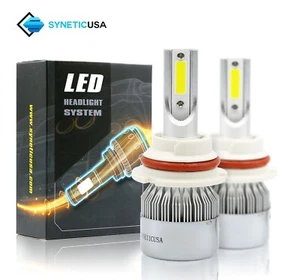 2 Sided 9007 COP LED 6000K White Headlight Kit Lumens High/Low Beam light bulbs - Bild 1 von 8