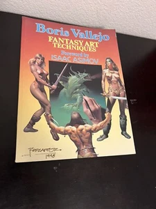 Isaac ASIMOV / Boris Vallejo Fantasy Art Techniques SIGNED Rodrigo Zafe Jr 1998 - Picture 1 of 6