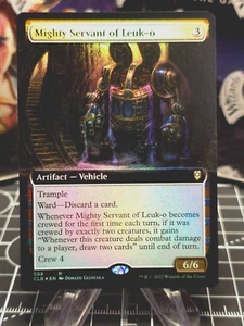 FOIL - Mighty Servant of Leuk-o Extended Art FOIL CMDR Legends Baldurs Gate NM - Picture 1 of 2