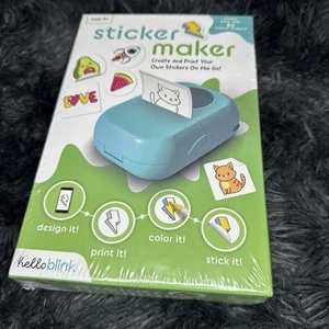 NEU Ceaco Hello Blink Sticker Maker Erstellen Sie Ihre eigenen Aufkleber Handwerk für Kinder - Bild 1 von 2