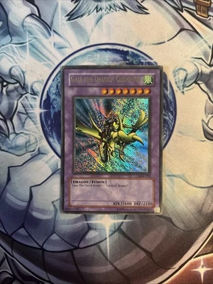(WNU) Yugioh DOUBLE MISPRINT GOLD REVERSE Gaia The Dragon Champion LOB-125 HP - Image 1 of 4