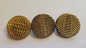 Buttons -Vintage Bimini Button - 1 Inch Brown/Gold/ Bronze glass - Picture 1 of 4