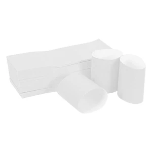  500 piezas anillos de servilletas autoadhesivos servilletas bandas envoltorios de cubiertos de papel - Imagen 1 de 17