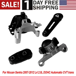 4Pcs Engine Motor & Trans Mount For 2007-2012 Nissan Sentra L4 2.0L Auto CVT USA - Picture 1 of 16