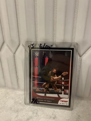2016 WWE RAW BRAUN STROWMAN RC ROOKIE CARD - Image 1 of 2