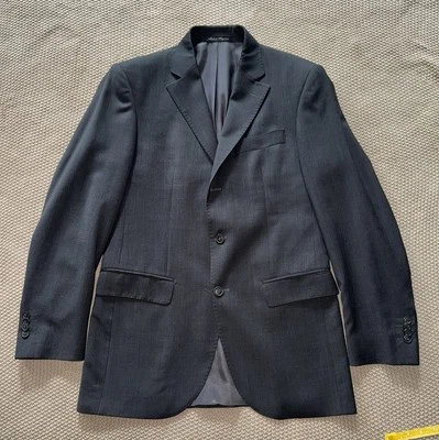 Blazer Christian Dior Hombre Lana Dos Botones Gris Rayas Talla 48 Alto Foto 1 de 4