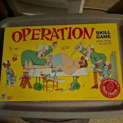 VTG Smoking Doctor Version w/ Barcode Milton Bradley Operation Game Incomplete - Image 1 of 4