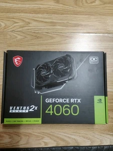 MSI GeForce RTX 4060 VENTUS 2X BLACK OC Graphics Card 8GB GDDR6/PCI Express - Picture 1 of 5