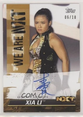 2021 Topps WWE NXT We Are NXT Auto Gold /10 Xia Li #A-XL Auto - Image 1 of 2