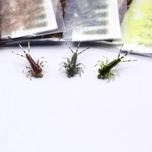20pcs Pack Thin Skin Mayfly Nymph Rubber Body Components Artificial Flies - Picture 1 of 11