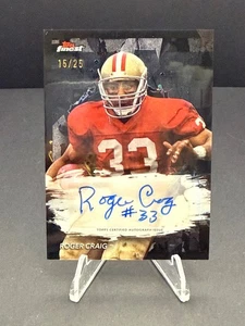 Topps Finest 2024 - Autógrafos Roger Craig #FA-RCR refractor negro/25 (AU) - Imagen 1 de 2