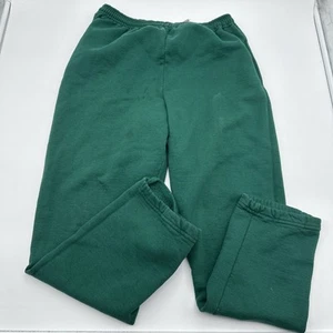 VTG Russell Athletic Sweatpants Joggers Mens S Made in USA Green Fleece Retro - Picture 1 of 12