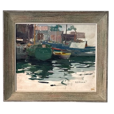 Bertha E. Perrie (1868–1921)  — Impressionist Oil Painting on Board - Image 1 of 4
