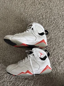 Air Jordan 7 Retro White Infrared Mens Size 9.5 Playground Basketball NO BOX - Picture 1 of 7