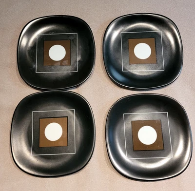 Eight Block Langenthal Transition Circle in The Square 6” Dessert/Side Plates - Image 1 of 4