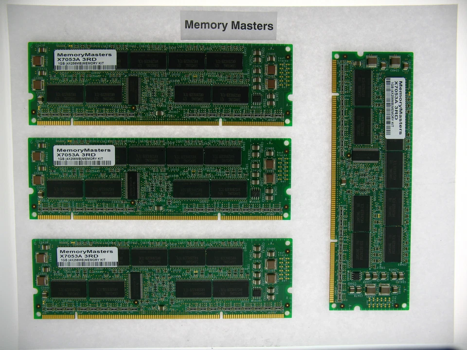 X7053A 1GB (4x256MB) Sun Blade/sun Fire Original Memory Kit - Image 1 of 1