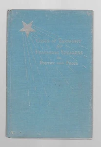 Gems Of Thought For Fraternal Speakers In Poetry And Prose E. B. Riegel - Bild 1 von 2