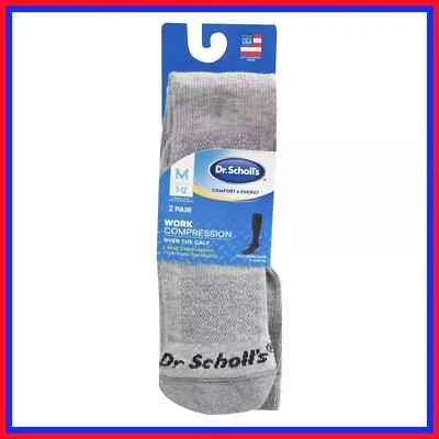Dr. Scholls 2 PARES Calcetines de Compresión para Diabetes Trabajo Sobre la Pantorrilla 7-12 GRIS Foto 1 de 4