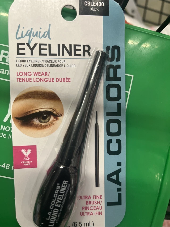L.A. Colors Liquid Eyeliner All Day Ultra Fine Tip CBLE430 Black New - Image 1 of 1