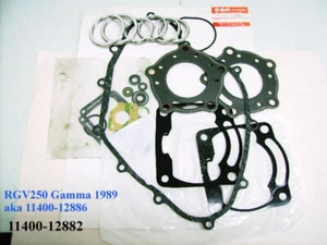 Suzuki RGV250 Gasket Kit OEM Cylinder Head Clutch Exhaust Seals  11400-12882 - Picture 1 of 1