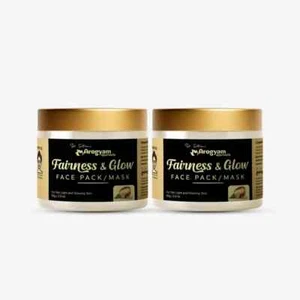 By Arogyam- Fairness And Glow Face Pack, For Skin Care & Acne, Herbal- Pack of 2 - Picture 1 of 4