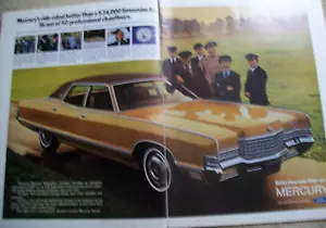 9/1971 Mercury Marquis Brougham 2-page mid-size mag car ad - Picture 1 of 1
