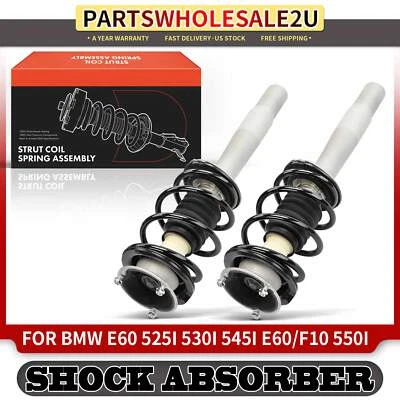 2cps Front Left LH & Right RH Sides Shock Absorber for BMW 525i 530i 545i 550i - Image 1 of 4