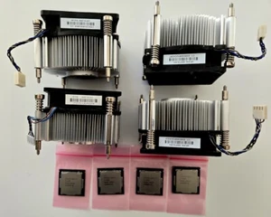 Lot of 4 Intel Core i7-8700 Processors, 3.2 GHz with Heatsink and Fan - Picture 1 of 2