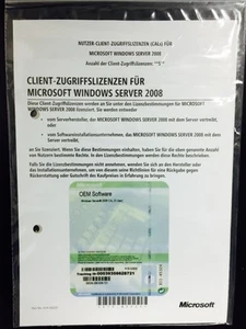 Windows Server 2008 licencia de expansión para 5 usuarios, SB/OEM con factura de IVA - Imagen 1 de 2