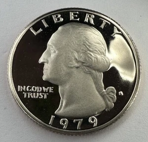 1979-S Washington GEM PROOF Quarter 25cent Coin from US Proof Set. Beautiful!! - Picture 1 of 7