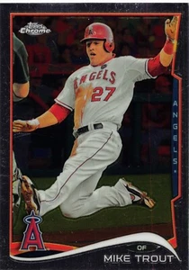MIKE TROUT 2014 TOPPS CHROME CARD 1 ANGELS - Picture 1 of 2