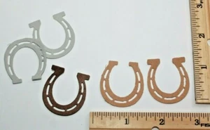 20  HORSE SHOE cardstock paper die cut embellishments scrapbook / card making - Picture 1 of 15