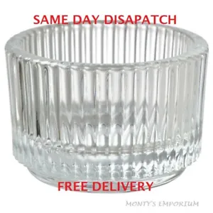IKEA Tea Light Candle Holders FINSMAK Glass Set Of 1/3/6/12 PLUS FREE Candles - Picture 1 of 6