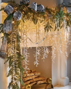 10' CLEAR WIRE FLOWING CLUSTER w/960 WARM WHITE LIGHTS w/REMOTE NEW RAZ L4037042 - Picture 1 of 2