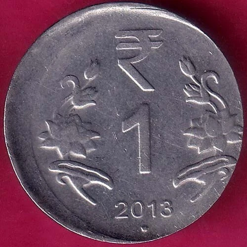 Republic India 2013 One Rupee Rare Coin #ZZ1562 - Image 1 of 2