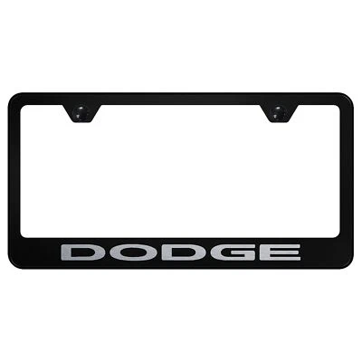 Dodge Laser Etched Logo Stainless Steel License Plate Frame - Image 1 of 2