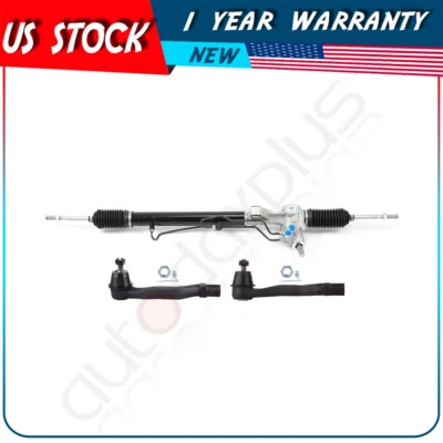 Power Steering Rack and Pinion + Outer Tie Rod for 1997-2001 Honda CR-V Foto 1 de 4