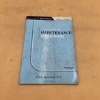 1960’s Nissan Tokyo/Japan Passenger Car Warranty Policy & Maintenance Handbook 
