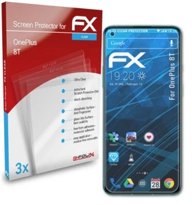 atFoliX 3x Screen Protection Film for OnePlus 8T Screen Protector clear - Picture 1 of 9