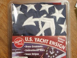 FLAG U.S. YACHT ENSIGNS SEWN DELUXE TAYLOR MADE 32 8160 36X60 BOATINGMALL BOAT - Bild 1 von 1