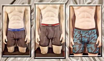 Cuecas boxer Umbro Performance GRANDE preta variedade controle conforto FRETE GRÁTIS - Imagem 1 de 4